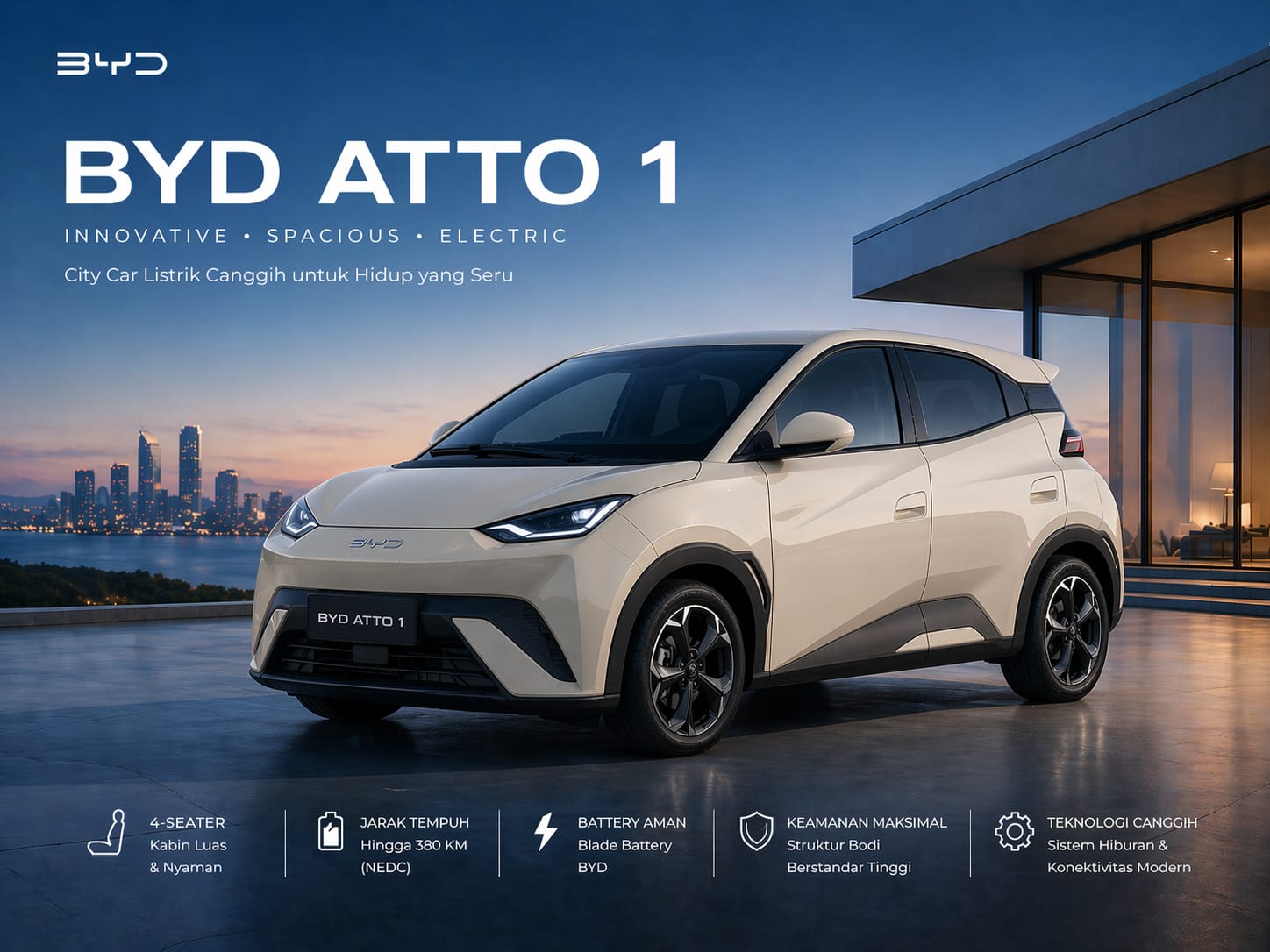 BYD Atto 1 - Hatchback Kompak Terlaris
